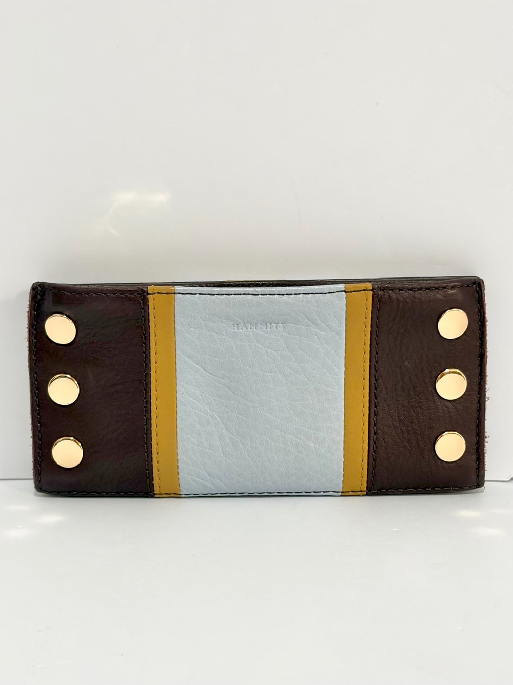 Hammitt 110 North Wallet In Regatta Stripe/Shiny Gold Hardware